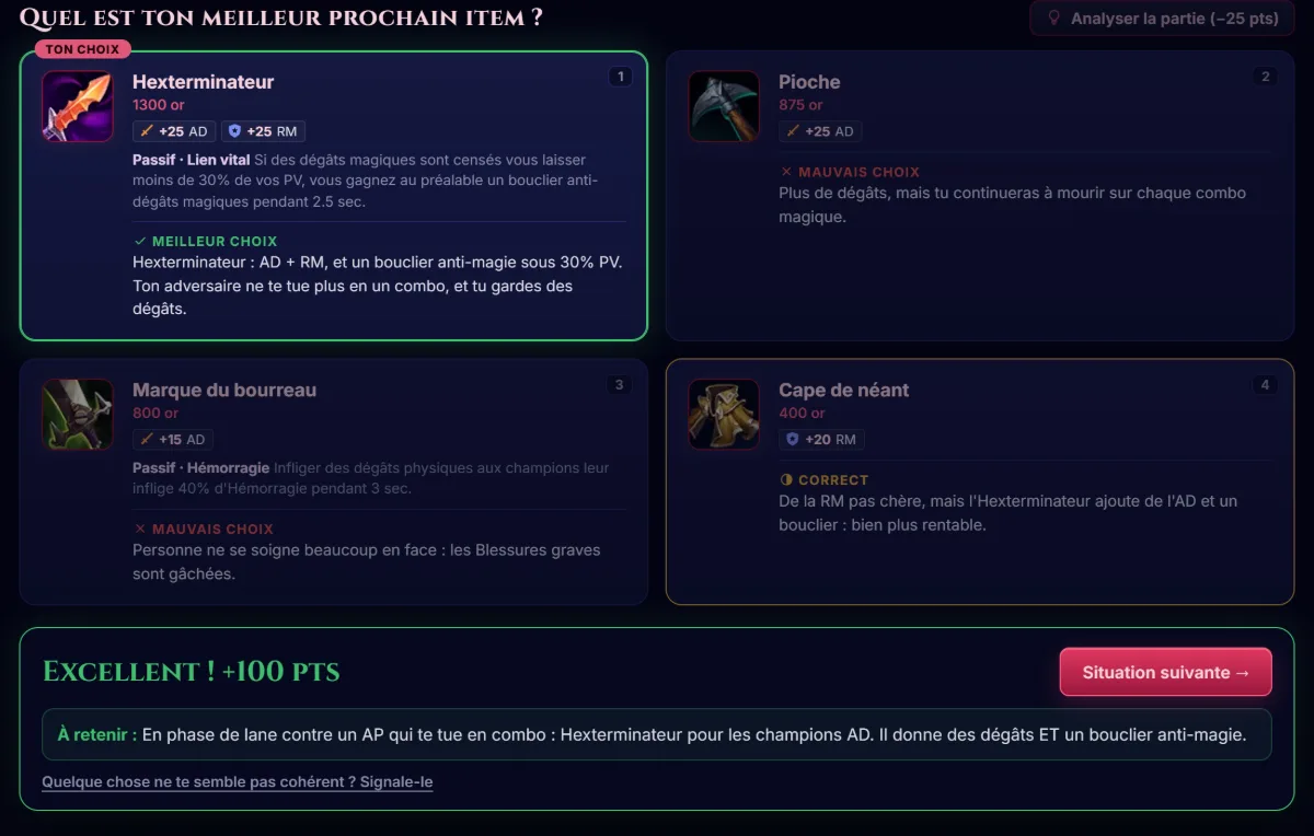 Quel item acheter sur Itemyze : la réponse