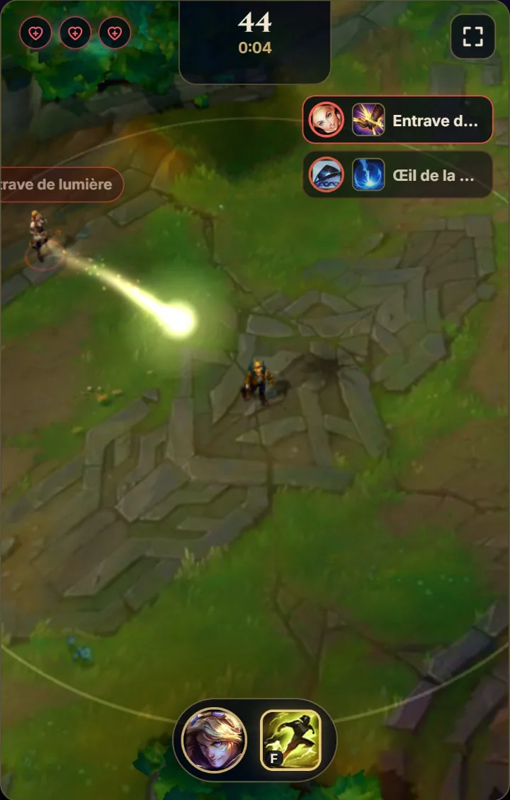 Capture du mode Esquive LoL sur Itemyze