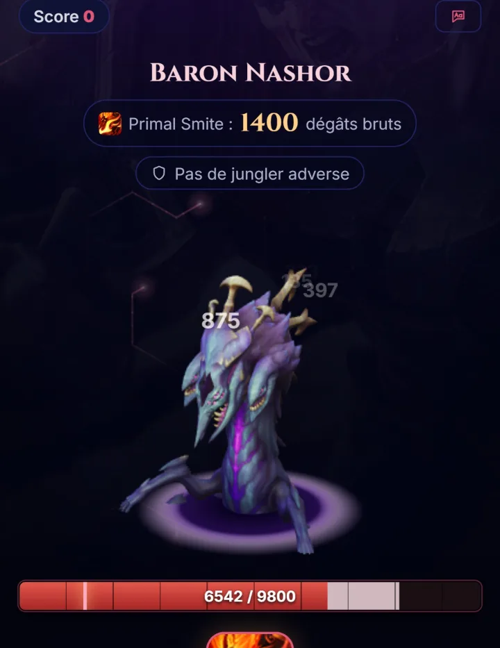 Capture du mode Entraînement Smite sur Itemyze